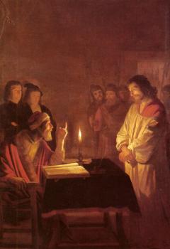 格裡特 範 弘索斯特 Christ Before the High Priest 格裡特 範 弘索斯特 Christ Before the High Priest
